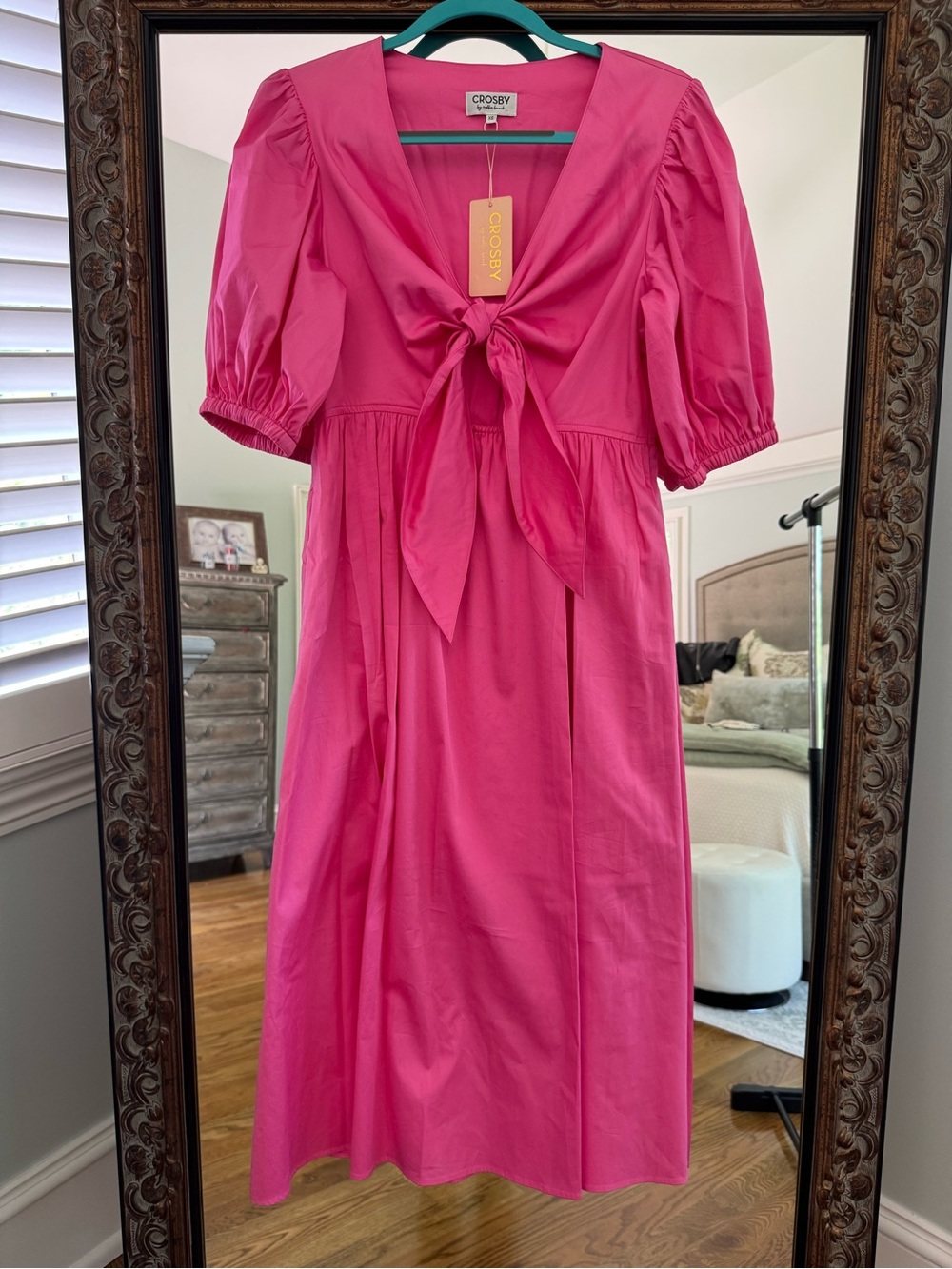 CROSBY by Mollie Burch Bright Pink Dress with Branded Tag